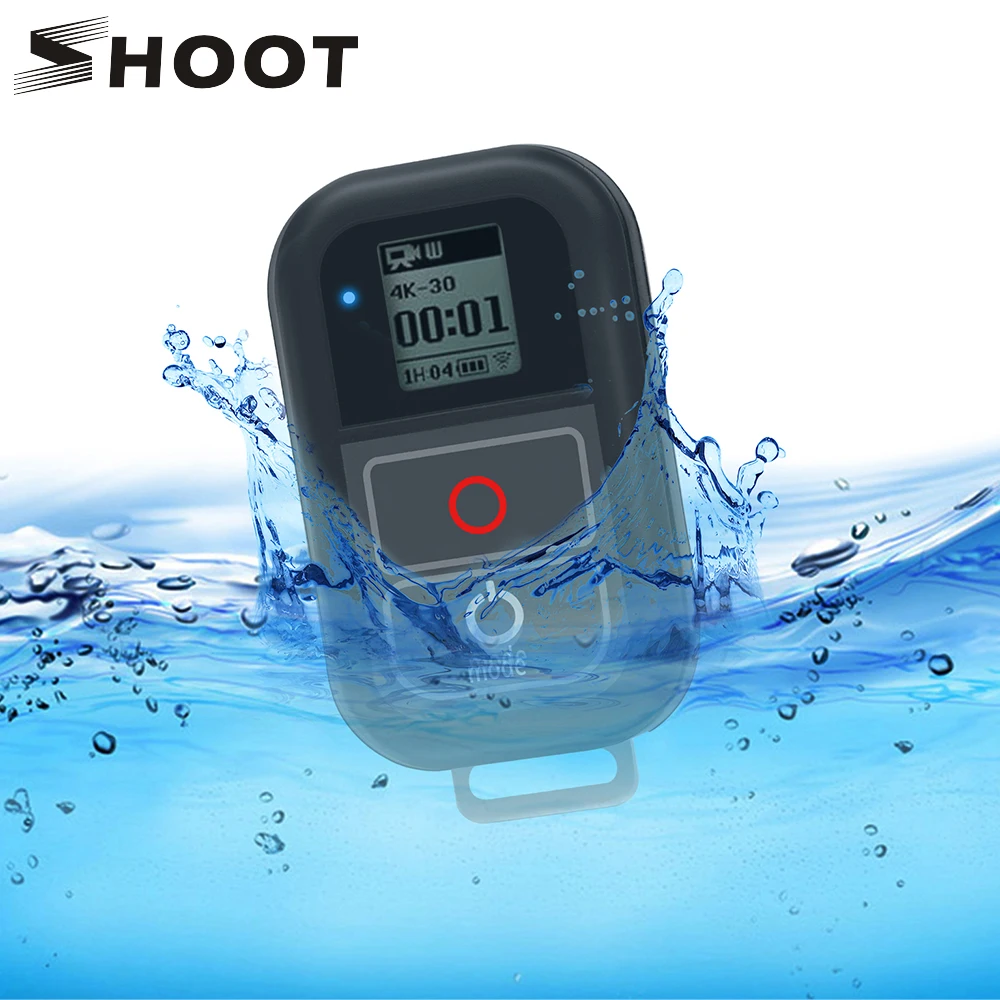 SHOOT for GoPro Hero 8 WiFi Remote Control with Charger Cable Wrist Strap Waterproof Remoter for GoPro 8 7 5 Black 4 3 Accessory