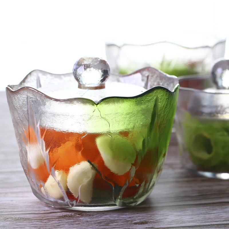 

Lead Free Glass Jars Selling Japanese Style Overnight Pickle Jars with Lid Household Frosted Pickle Container Kitchen Accessorie