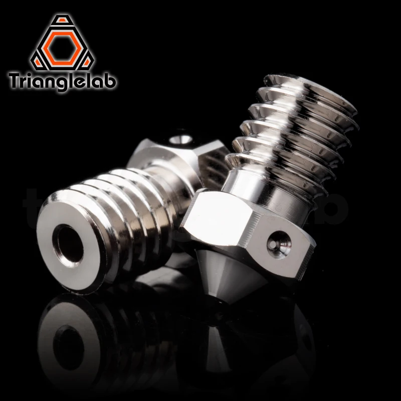 Trianglelab-bico de Cobre E-v6 Chapeado para Impressoras 3d Durável Antiaderente Alto Desempenho Hotend m6 Thread Hotend Prusa - Imagem 4