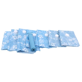 

11PCS Thickened Vacuum Storage Bag For Cloth Compressed Bag With Hand Pump Reusable Blanket Clothes Quilt Organizer