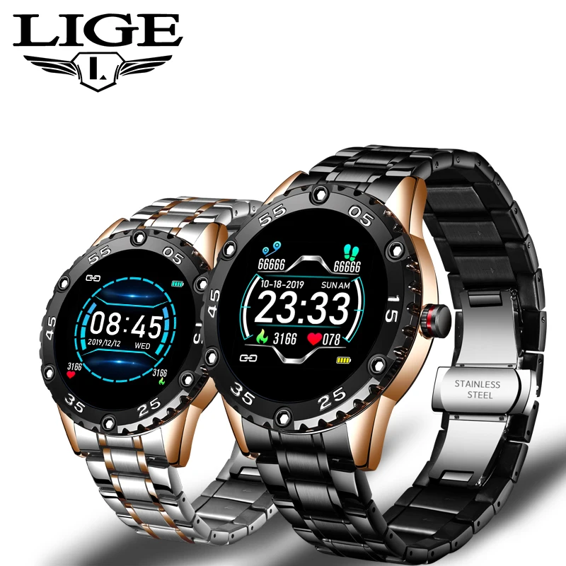 

LIGE New Smart Watch men And women Sports watch Blood pressure Sleep monitoring Fitness tracker Android ios pedometer Smartwatch