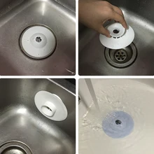 TPR Bath Tub Sink Floor Drain Stopper Hair Catcher Plug Kitchen Water Laundry 40FP12