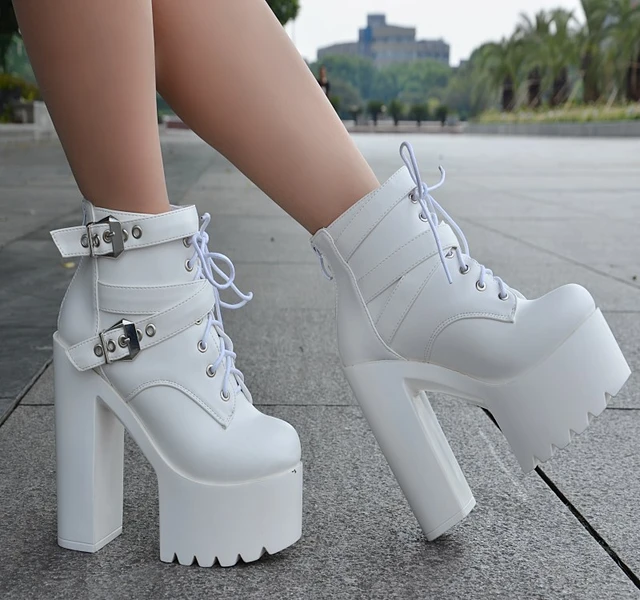 European and style fashion ankle boots 2023 spring new Korean thick with short boots super high heel womens boots - AliExpress