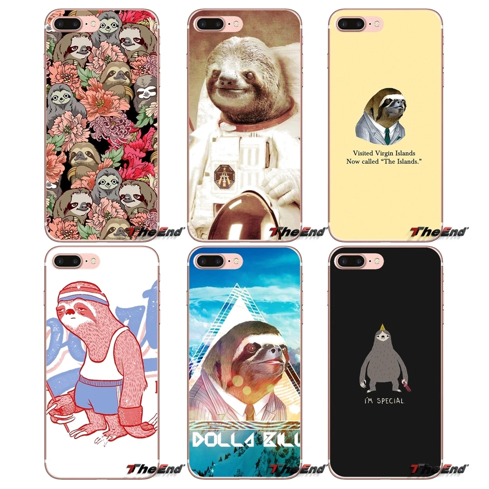 

For Huawei Honor 7X V10 6C V9 6A Play 9 Mate 10 Pro Y7 Y5 P8 P10 Lite Plus GR5 2017 retro social Sloths with rose Phone Case