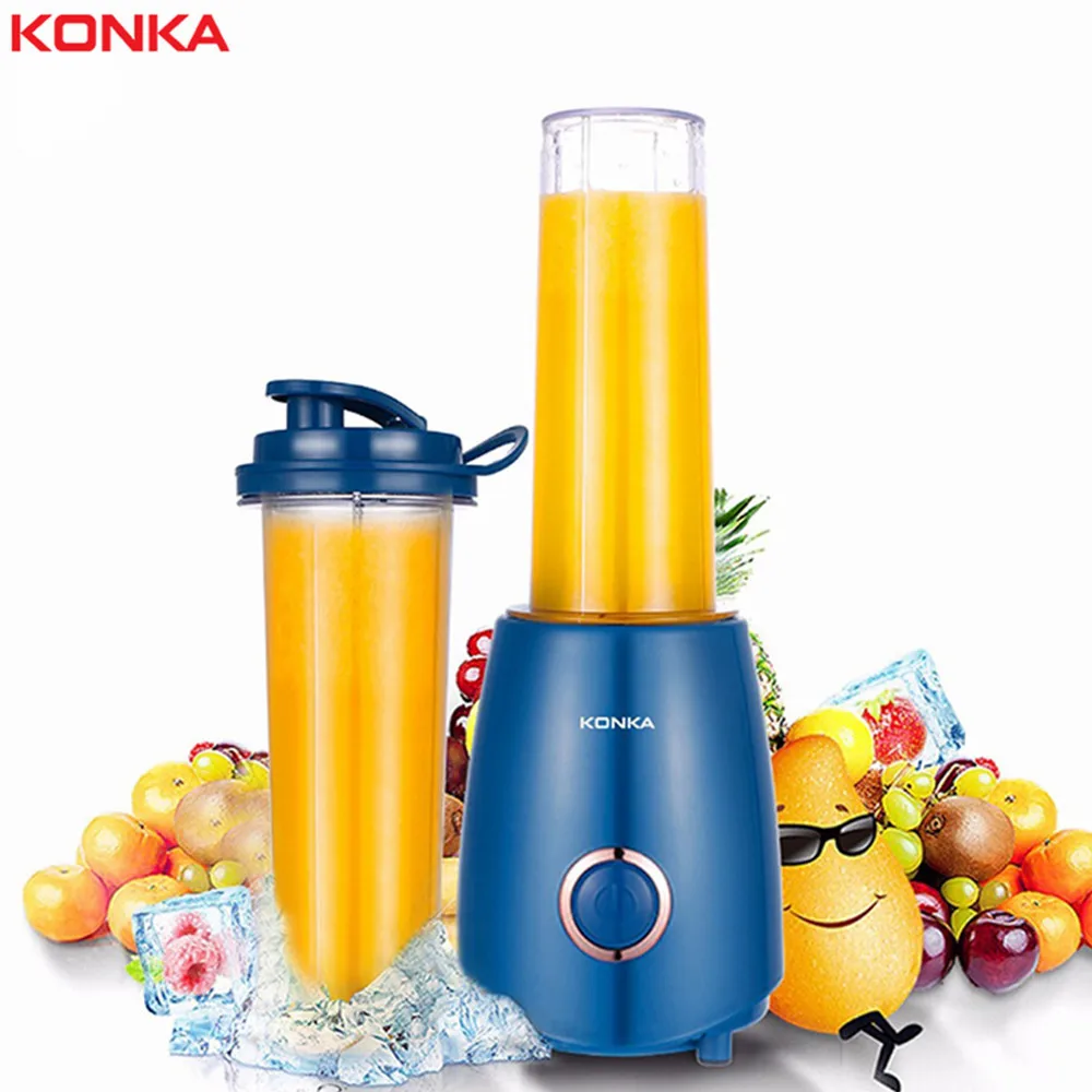

KONKA 500ml Portable Juicer Electric Fruit Vegetable Smoothie Blender Machine 22000rpm 4 Blade Fast Blenders Food Processor
