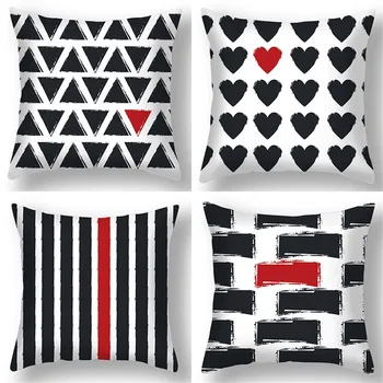 

Cushion Cover Geometric Pattern Cushion Geometric Printing Soft Cushion Pillowcase Home Sofa Decoration #YL5