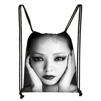 

Custom namie-amuro Drawstring Bag Cute Daypack Kids Satchel Casual Backpack Teenager Storage Bag Women Men 32x38cm*200616-16