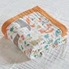 Muslin Cotton Bedding Baby Blanket 6 Layers Gauzed Cotton Kids Children Adult Sleeping Blanket For Bed 4 Large Size Optional 5