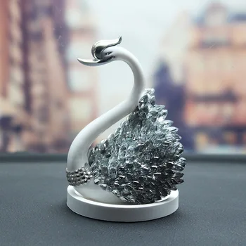 

Car Decoration Creative Couples Swan with Crown Car Ornament Decoration Goddess Car Mounted Decoration Perfume Top Grade Beautif