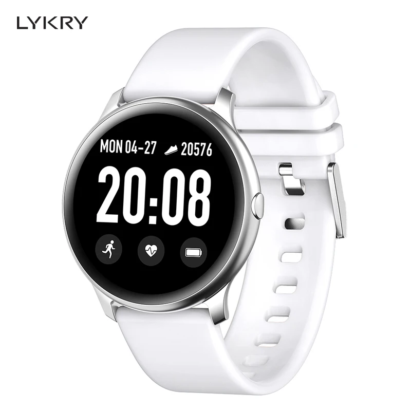 

LYKRY Women Smart Watch Heart Rate Blood Pressure Oxygen Monitor Fitness Tracker Call Alarm Reminder Sport Pedometer Smartwatch