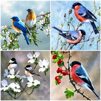 

AZQSD Diamond Painting Birds 5D DIY Full Square Drill Handicraft Picture Rhinestones Diamond Mosaic Animal Handmade Gift Kits