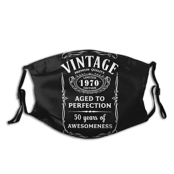 

Limited 1970 Edition Reusable Face Mask 50th Birthday Gift Anti Bacterial Dustproof Mask Protectio Muffle with Filters