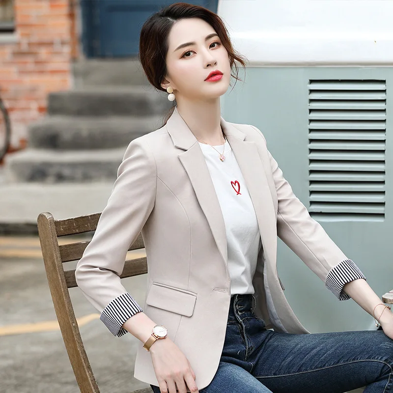 

Small Suit Coat Women's 2019 Autumn New Style Korean-style Casual Short Women's Suit Formal Wear Business LABOUR Suit