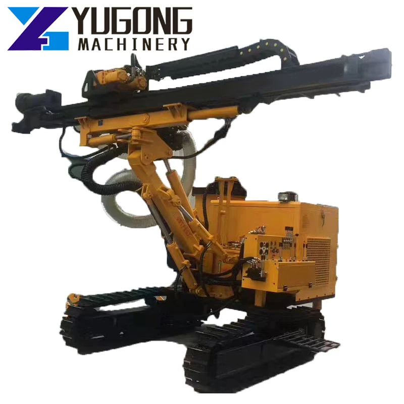 Crawler 150T Dust Collecting DTH Drilling Rig Blast Rock Drilling Equipment Drilling Water Well Construction Creating Oil Well