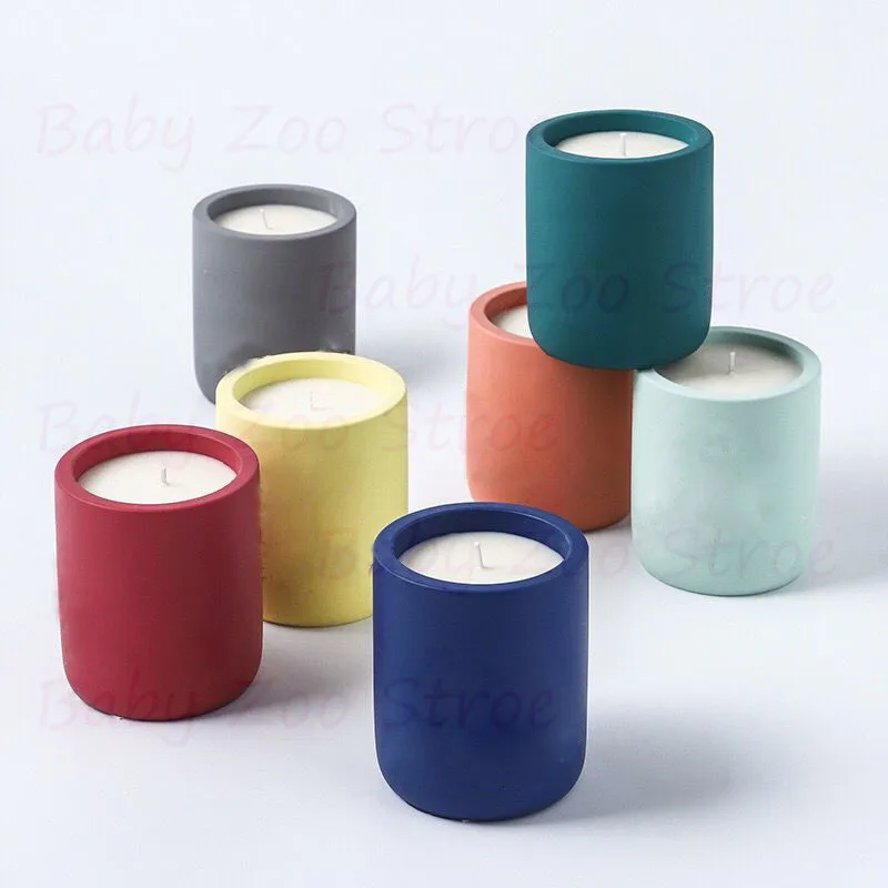 

Round Concrete Candle Jar Silicone Mould Classic Arc Design Aromatherapy Candle Container Large Candle Cup Mould