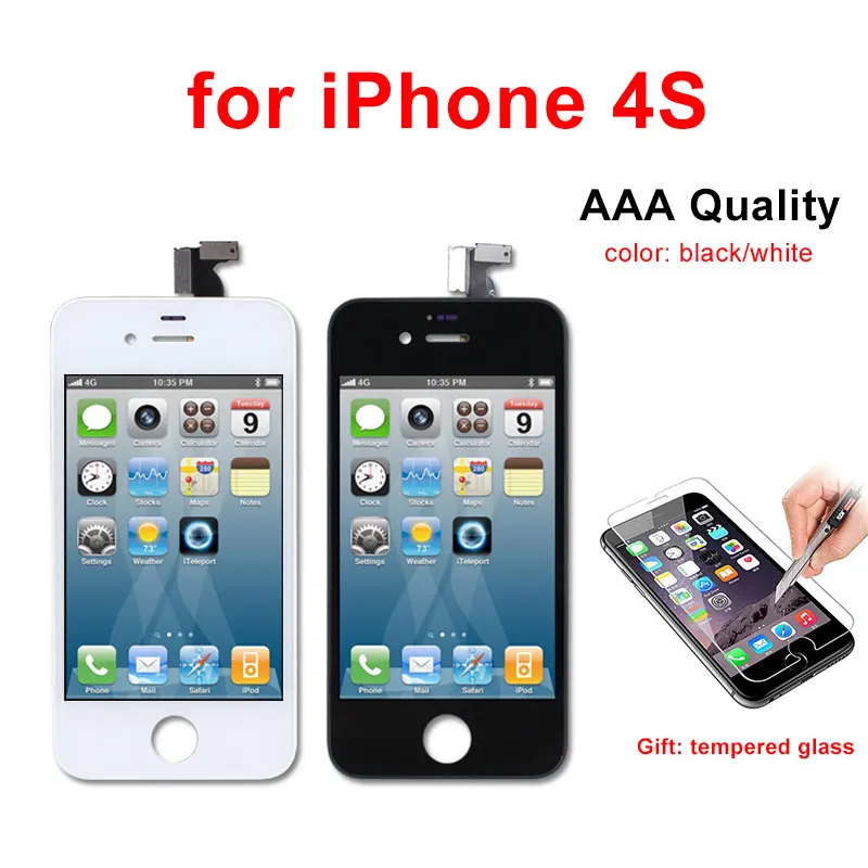 Для iPhone 6 5S 5 4S 4 ЖК дисплей AAA Качество сенсорный экран дигитайзер в сборе Pantalla для