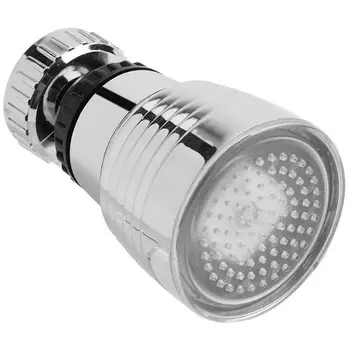 

Temperature Change Sensor Faucet Sprayer Glow LED 3 Color Lights 360 Degree Swivel Design Water Tap Shower Kitchen Accessories