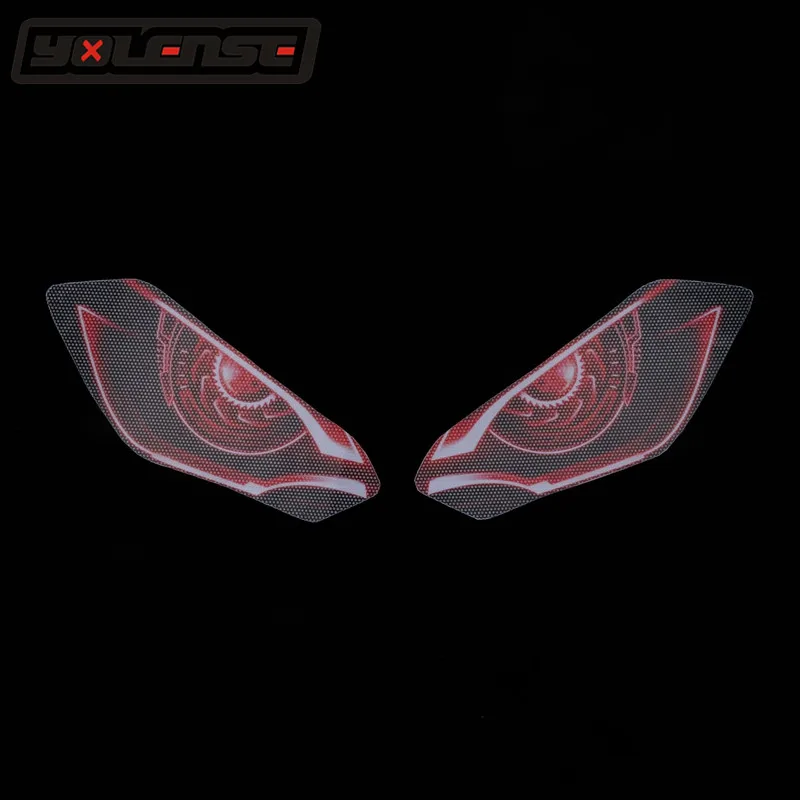 

For HONDA CBR1000RR CBR1000 RR CBR 1000RR CBR 1000 RR 2017 2018 Motorcycle 3D Front Fairing Headlight Sticker Guard Sticker