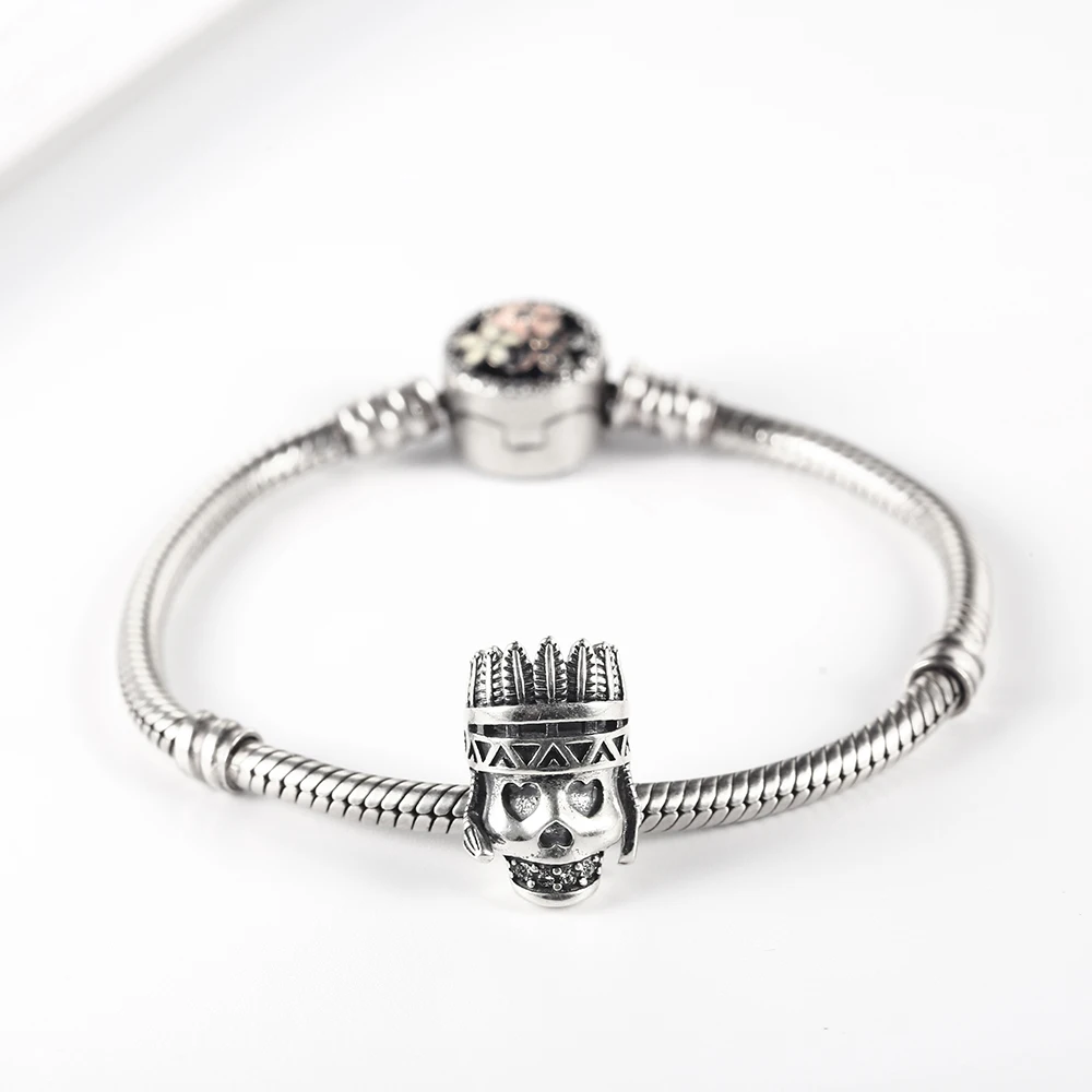 Браслеты Pandora оригинальные серебряные бусины 925 пробы египетские Подвески с