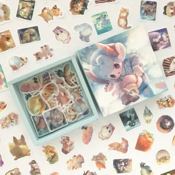 

10 pack/lot Magic Baby Rabbit Cat Series Box Bullet Journal Decorative Stationery Stickers Scrapbooking DIY Diary Album Stick
