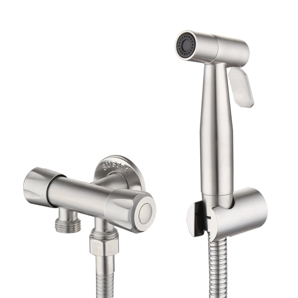 Toilet Bidet Spray Stainless Steel Handheld Shattaf Bathroom Sprayer Shower Head Toilet Bidet Spray Stainless Steel Handheld Shattaf Bathroom Sprayer Shower Head