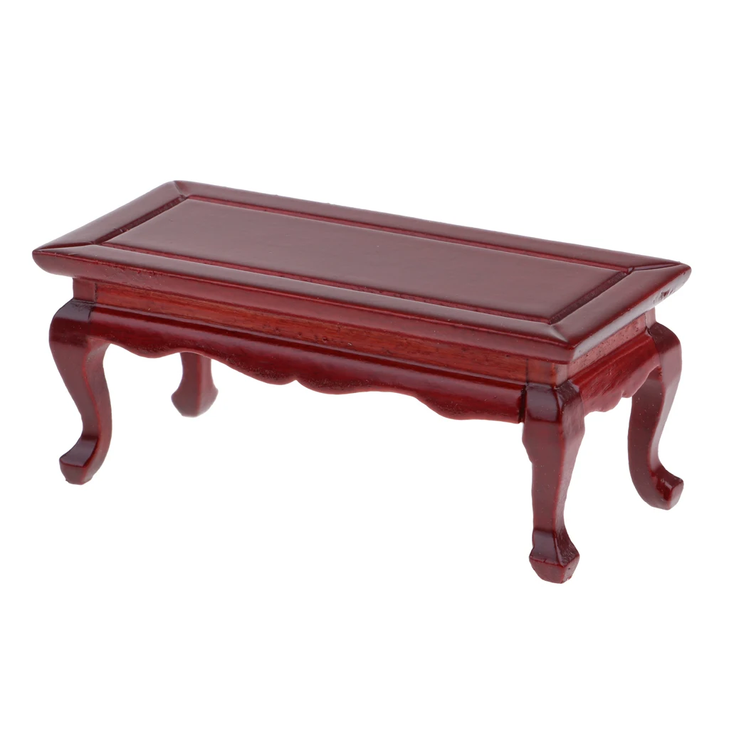 1:12 Wooden End Table Coffee Table Furniture Model Dollhouse Decor