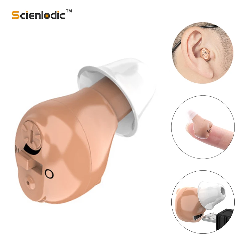 CIC Rechargeable Hearing Aids Invisible Hearing Aid Hearing Device for Deaf Mini Hearing