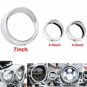 

Replacement Fog Light Trim Accessories Car Chrome Metal Cover For Harley