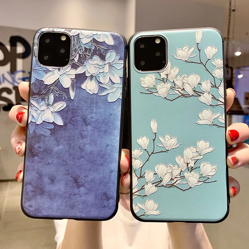 

Flower Case for Samsung Galaxy S9 S8 S10 Plus A50 S10e A70 A60 Note 10 9 8 A40 A30 A20 A10 M20 Silicone Phone Girly Back Cover