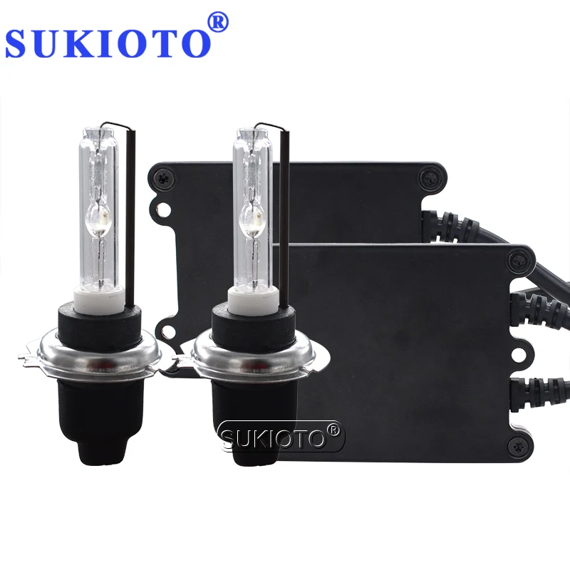Ксеноновый комплект SUKIOTO AC 35 Вт Cnlight HID тонкий цифровой балласт 4300K 5000K 6000K Xenon H7 H1 H3