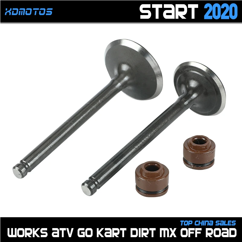 Carburetor Engine Gasket Kit Motorcycle Valve Shim Motorcycle Intake Manifold Motorcycle Valve Guide Pipes lifan 125cc Intake Exhaust Valve With Oil Seal Kit For 52.4mm Bore LF125 Horizontal Engine Dirt Pit Bike ATV Quad Parts
