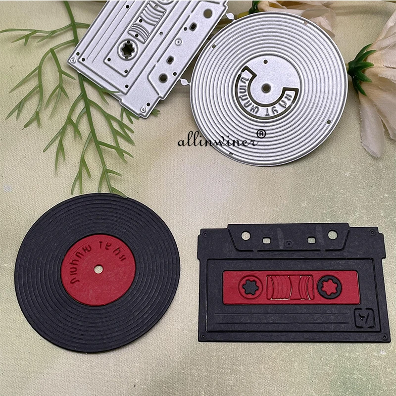 오디오 테이프 카세트 음악 금속 절단 다이 스텐실 DIY Scrapbooking 앨범 종이 카드 엠보싱을위한 다이 컷