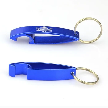 

Custom Logo Metal Aluminum Bottle Opener Keychain Company Promotional Gift Personalized Bottle Opener Keyring Key Holder 200pcs