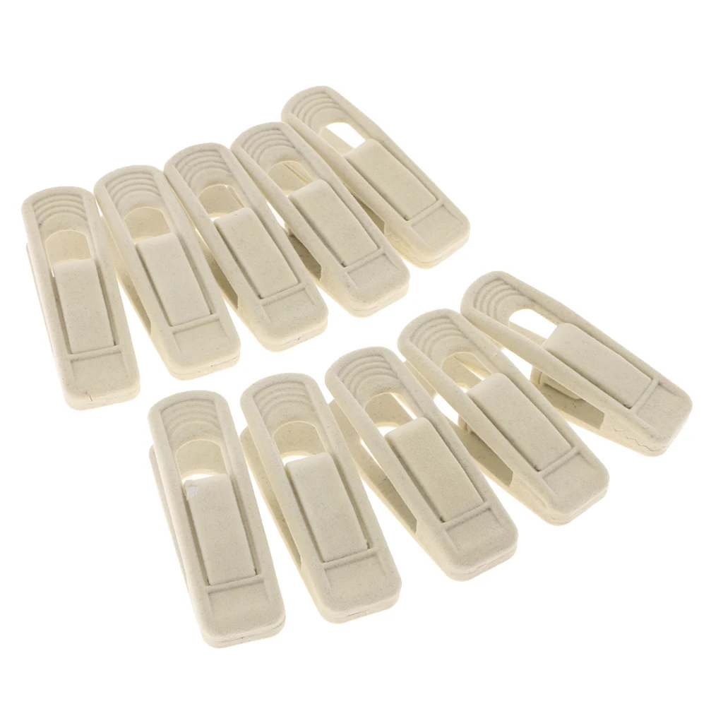 10pieces Velvet Anti-slip Flocked Clothes Clips/Clothespins/Clothing Clamps Pants Hangers