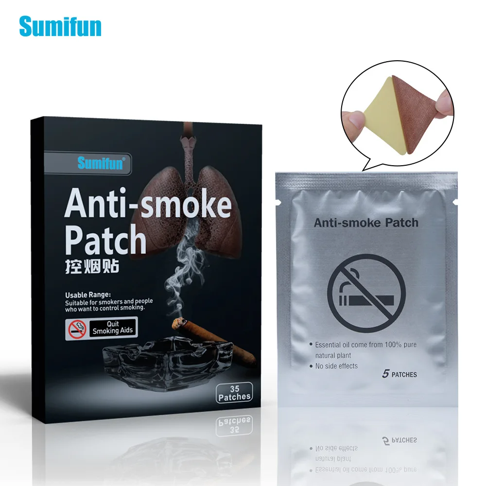 

35 patches Sumifun quit smoking Anti smoking patch to quit smoking patch 100% natural ingredients quit smoking patch K01201