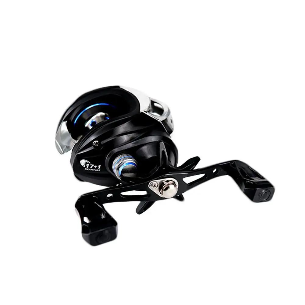 

New Baitcasting Fishing Reel Low-Profile Reel Magnetic Metal Fishing Wheel