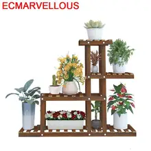 Madera Rak Bunga Garden Shelves Pot Estante Para Plantas Indoor Wood For Rack Dekoration Shelf Outdoor Flower Plant Stand