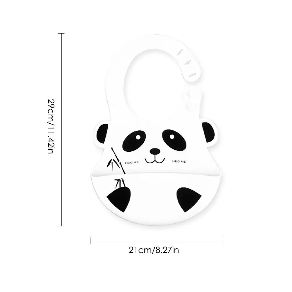 Трехмерный водонепроницаемый детский обеденный карман детский силиконовый нагрудник детский слюнявчик, полотенце для слюней можно с пандой подставка для еды