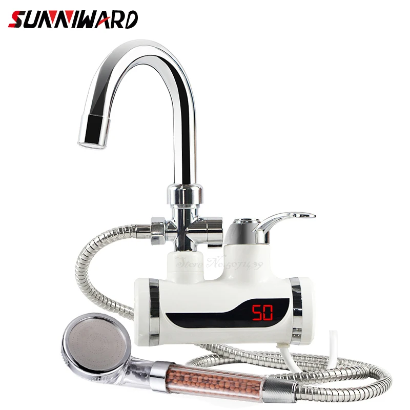 

Water Heater Tap 220v Kitchen Faucet Instantaneous Water Heater Shower Instant Heaters Tankless Water Heating