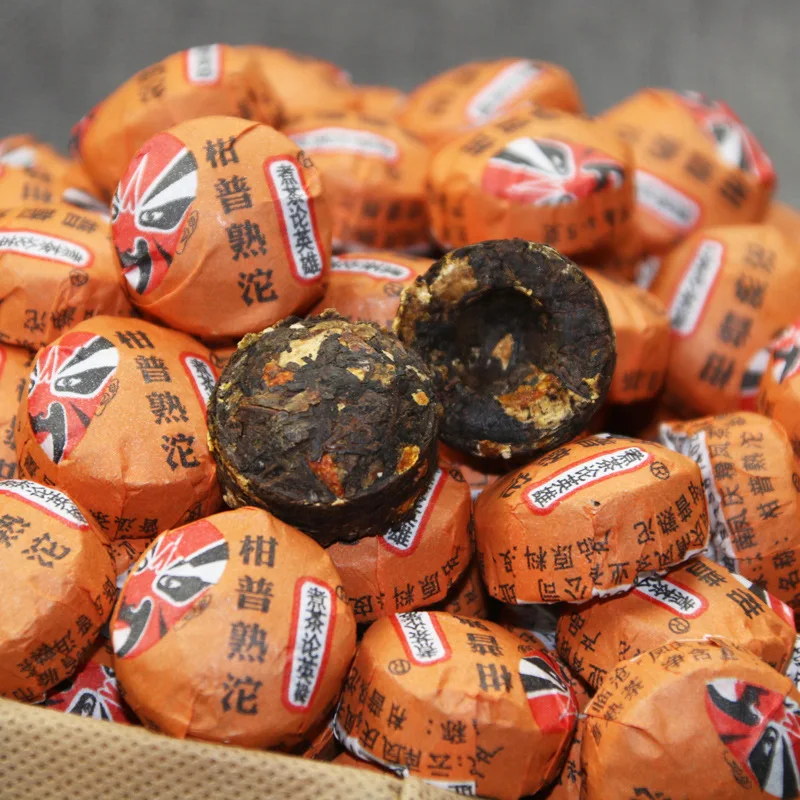 US $24.86 250g 2020 7a Chinese Yunnan Ripe Puer Tea Mini Xiaotuo Citrus Tea Xinhui Tangerine Peel Tea Green Food For Weight Lose Health
