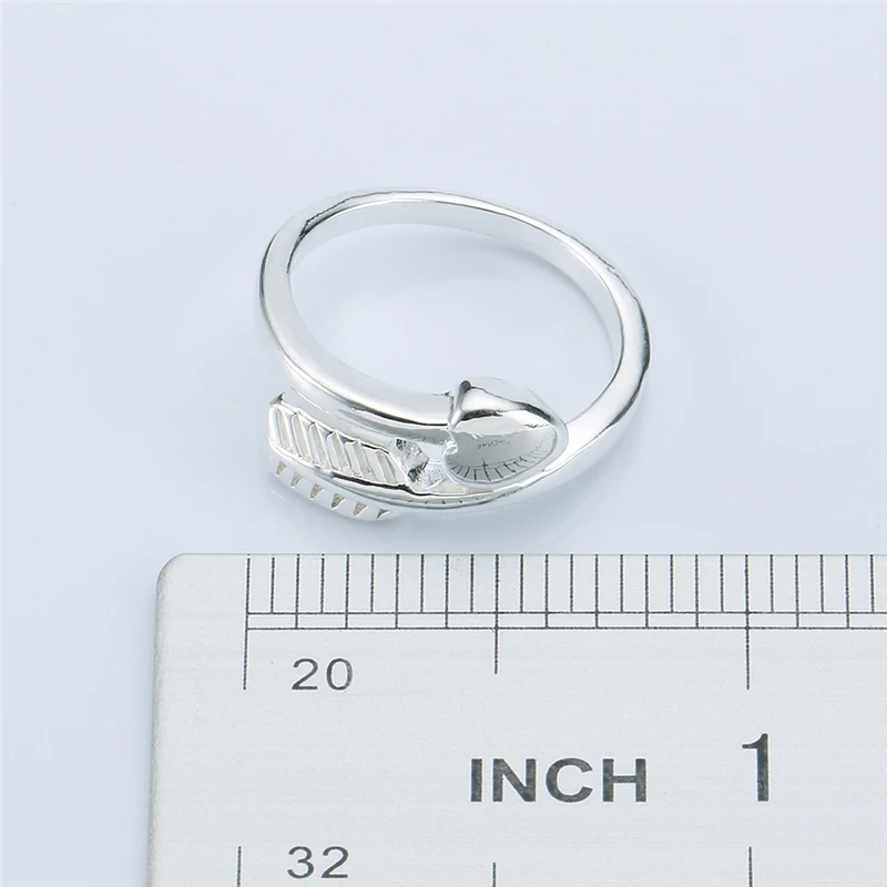 Новое поступление чистый 925 серебряных колец для женщин стрелы тепловое кольцо регулируемое женское кольцо обручальное свадебное