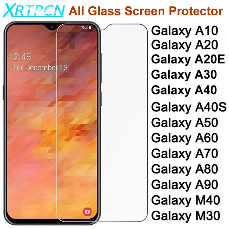 

9H HD Tempered Glass on For Samsung Galaxy A10 A20 A30 A40 A50 A60 A70 A80 A90 A20E A40S M30 M40 Screen Protective Glass Film