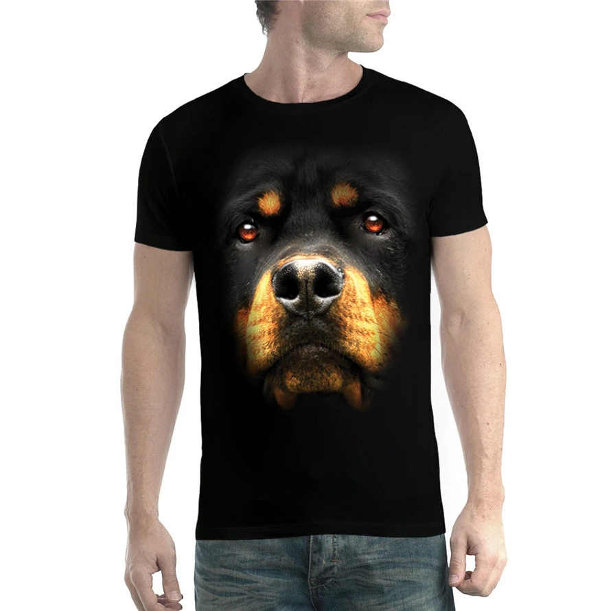 

Rottweiler Face Dog Animals Men T-Shirt Xs-5Xl New Large Size Tee Shirt