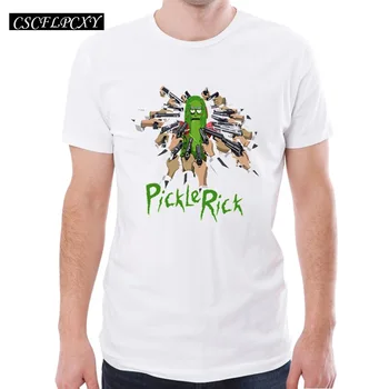 

Pickle Rick T-shirts Summer Tops Tees John Wick parody Print T shirt Men o-neck short sleeve Fashion Tshirts Plus Size