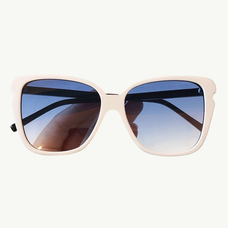 No.1 sunglasses Винтажные женские солнцезащитные очки "кошачий глаз" с роскошным брендом, большие солнцезащитные очки с оправой, женские оттенки с коробкой - Цвет линз: No.1 sunglasses