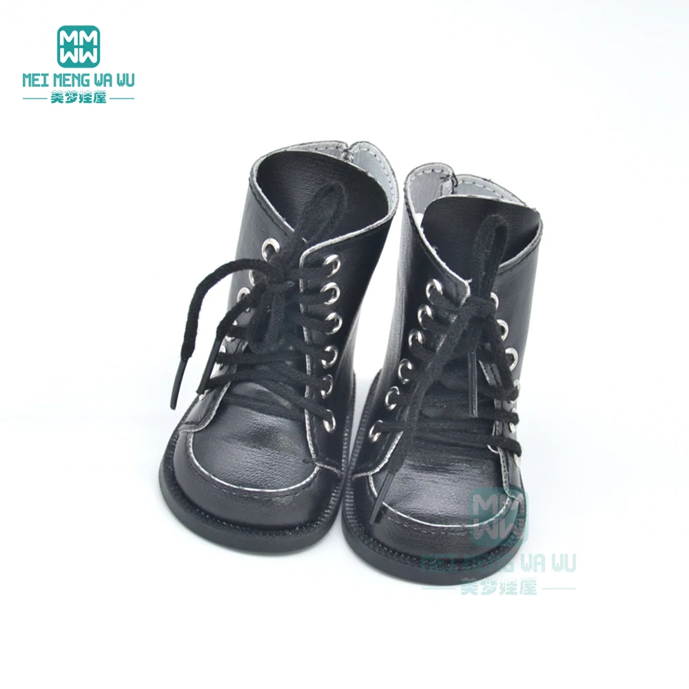 7.5*4.5cm Baby shoes for doll Thick woolen Boots fit 43 cm new born doll accessories and american for doll shoes doll accessories