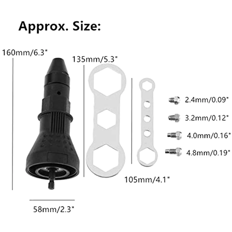 Заклепка для аккумуляторной дрели Электрический, набор инструментов для электрической дрели клепальщик адаптер Вставка Гайка аксессуары