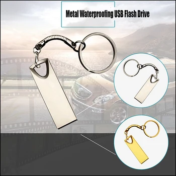 

Metal Portable Pen Drive 128 GB USB Flash Drive 128GB 64GB 32GB 16GB 8GB 4GB Pendrive Personalizado Cle USB 2.0 Memory Stick