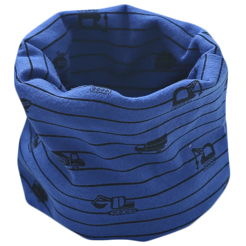 23 New Multicolor Children Warm Cotton Scarf Shawl Baby Boy Girls Autumn Winter O Ring Neckerchief Kids Cartoon Neck Scarves Collar - Цвет: 23