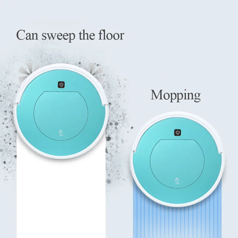22W Home Smart Charging Sweeping Two-in-one Remote Control Automatic Sweeping One Sweeping Robot Pink Blue